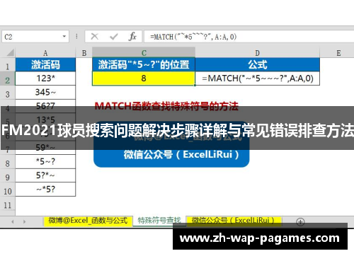 FM2021球员搜索问题解决步骤详解与常见错误排查方法 FM2021球员搜索问题解决步骤详解与常见错误排查方法